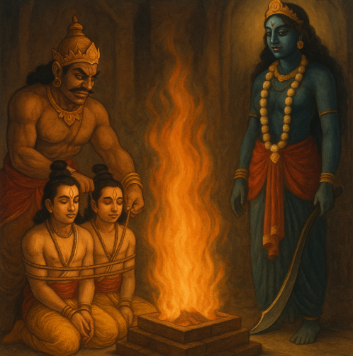 Hanuman and Kali